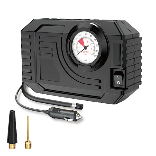 Автомобилен компресор за гуми C3011-2 – 12V, 60W, 90 PSI с манометър