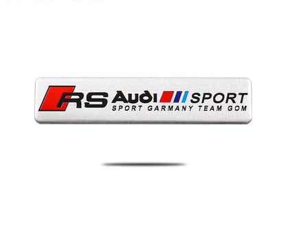 Audi RS Sport метална емблема 12×2.6 см – Sport Germany Edition
