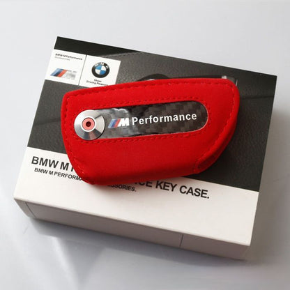 Кожен калъф за ключ Алкантара M