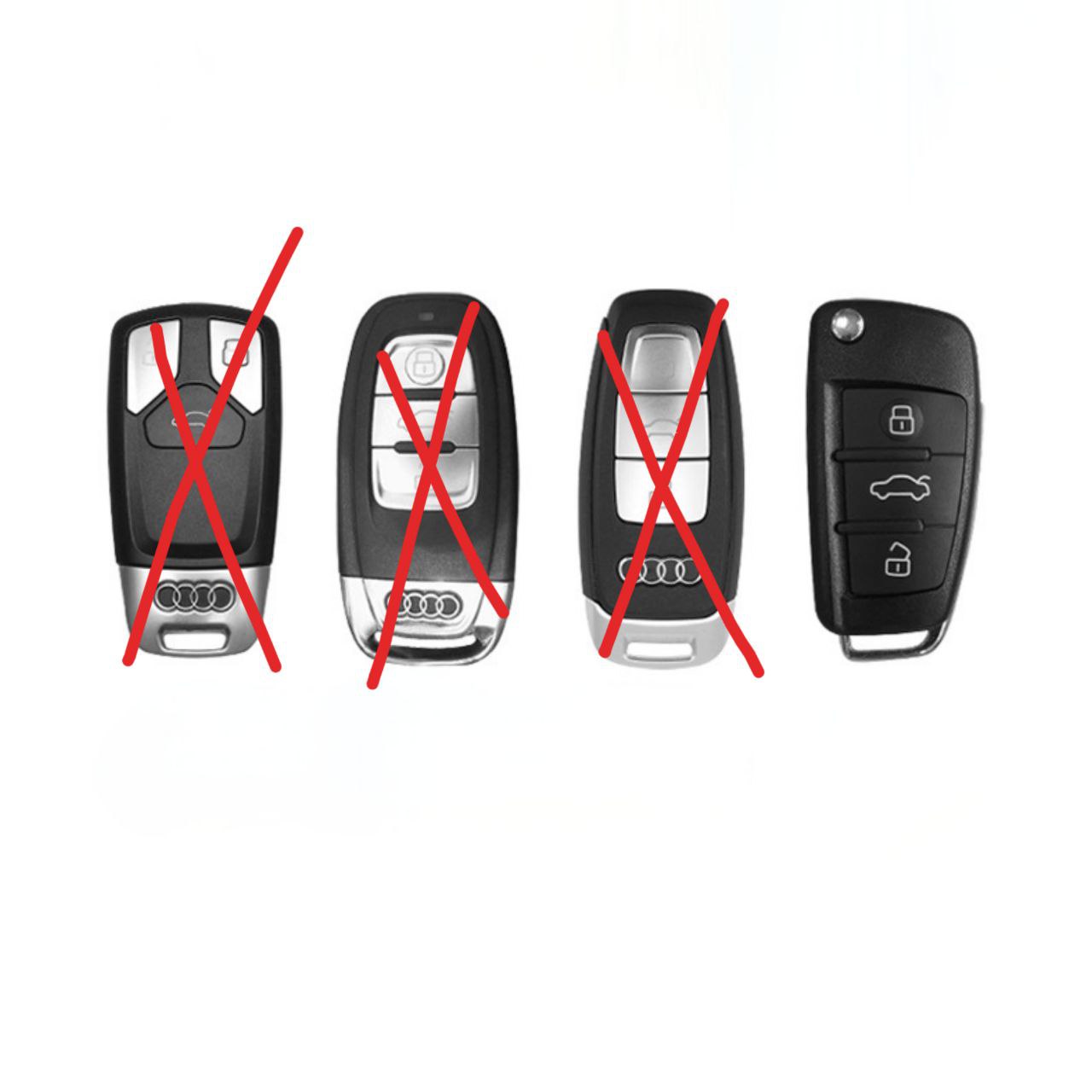 Луксозен калъф за ключ Audi + кожен ключодържател – Премиум комплект