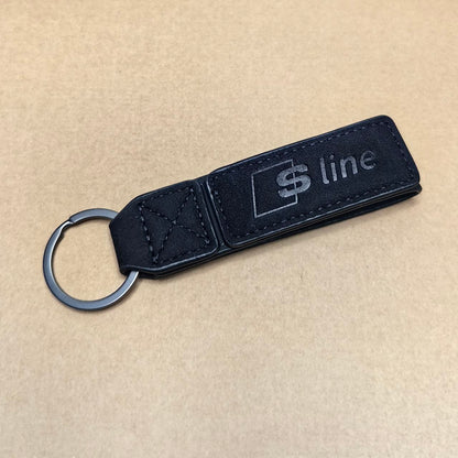 Луксозен Sline Ключодържател – Алкантара & Кожа