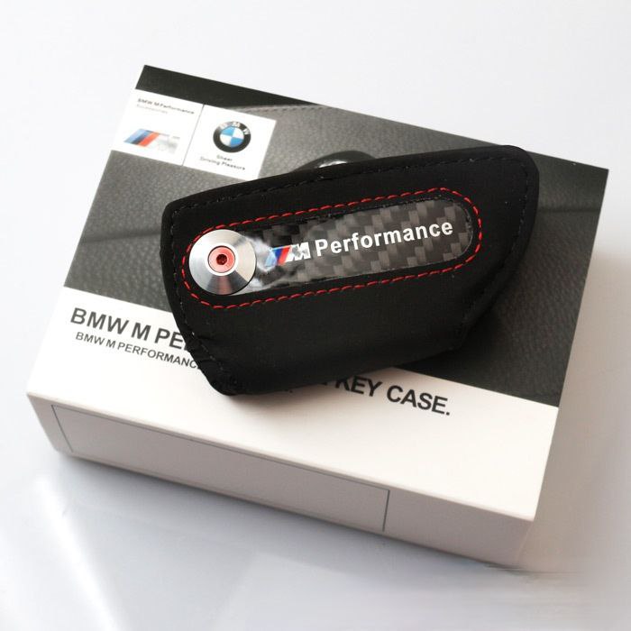 Кожен калъф за ключ Алкантара M