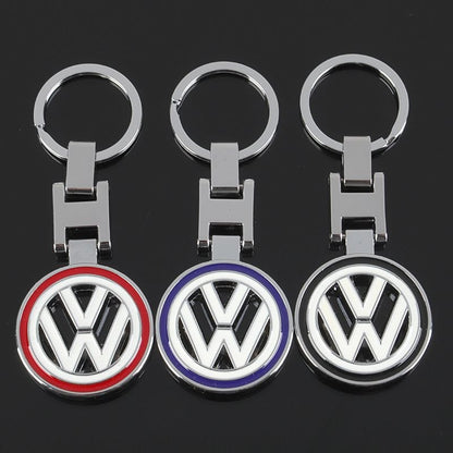 Метален ключодържател Volkswagen VW с въртяща се емблема