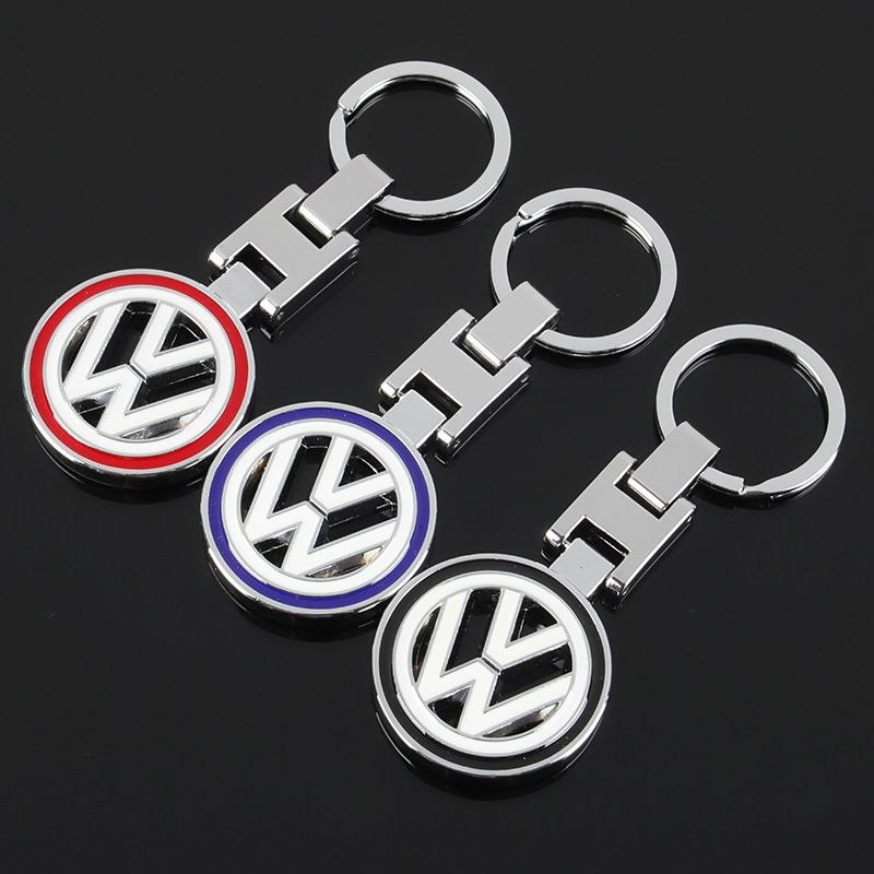 Метален ключодържател Volkswagen VW с въртяща се емблема