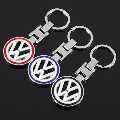 Метален ключодържател Volkswagen VW с въртяща се емблема