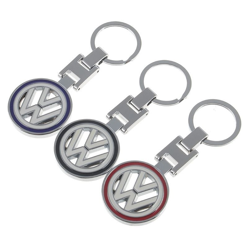 Метален ключодържател Volkswagen VW с въртяща се емблема