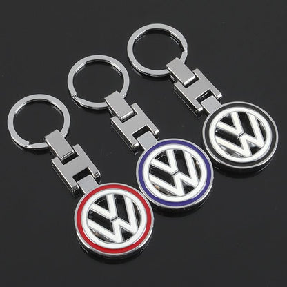 Метален ключодържател Volkswagen VW с въртяща се емблема
