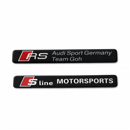 Audi RS Sport Germany метална емблема 10.7×1.3 см