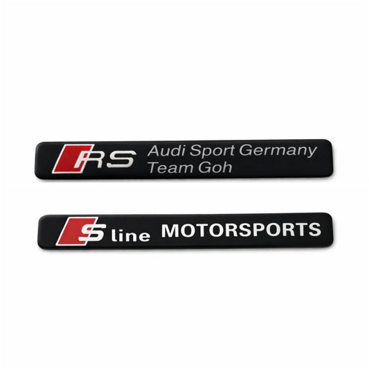 Audi RS Sport Germany метална емблема 10.7×1.3 см