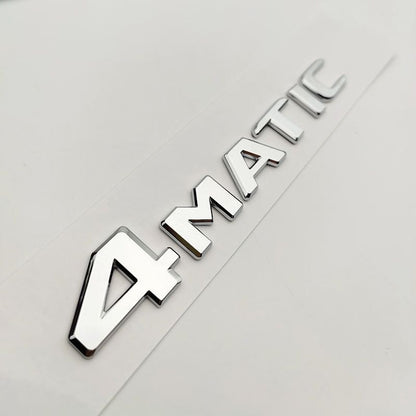 Емблема 4 MATIC задна лепяща СИВ