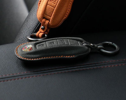 Калъф за ключ Porsche Alcantara – премиум защита и стил