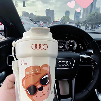 Метална бутилка / чаша за вода Audi – Премиум дизайн с лого