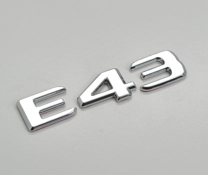 Емблема Mercedes E-Class за Заден Капак Сребрист хром
