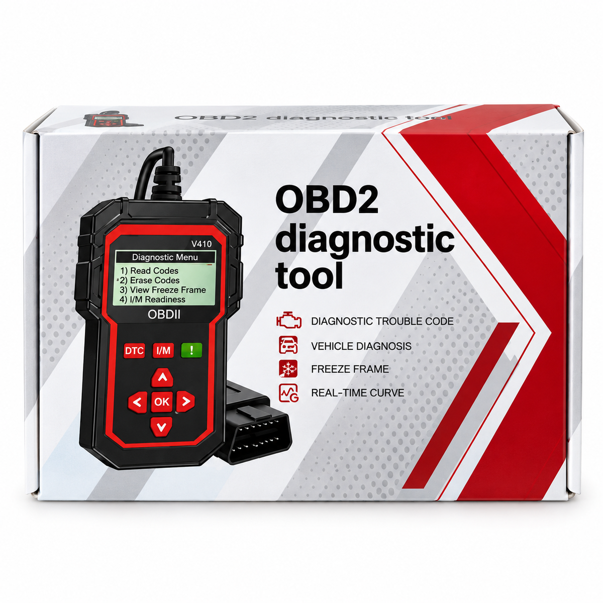 Универсална автомобилна диагностика OBD2 V410 – PG673, 9–18V